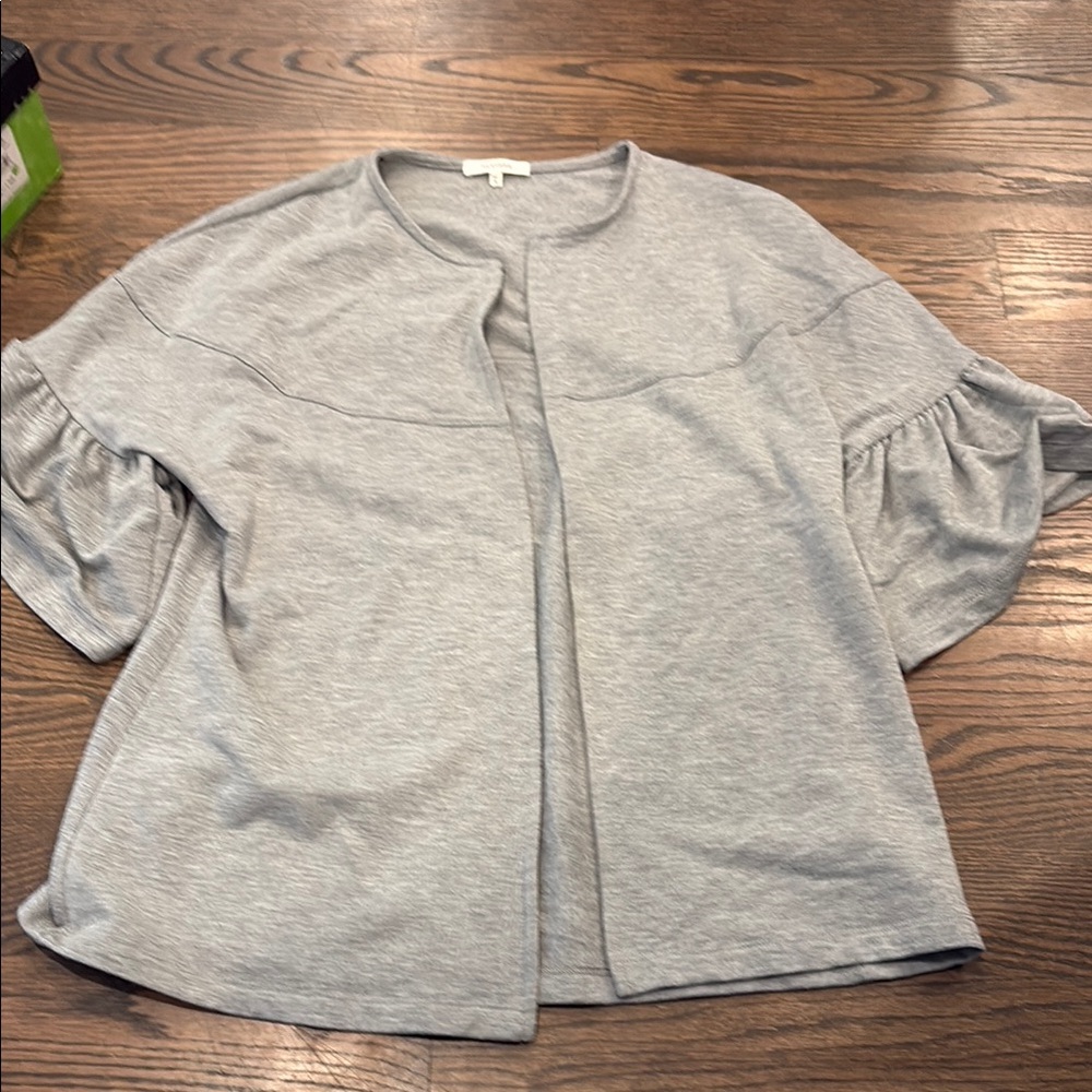 Pleione Heather Gray Knit Top